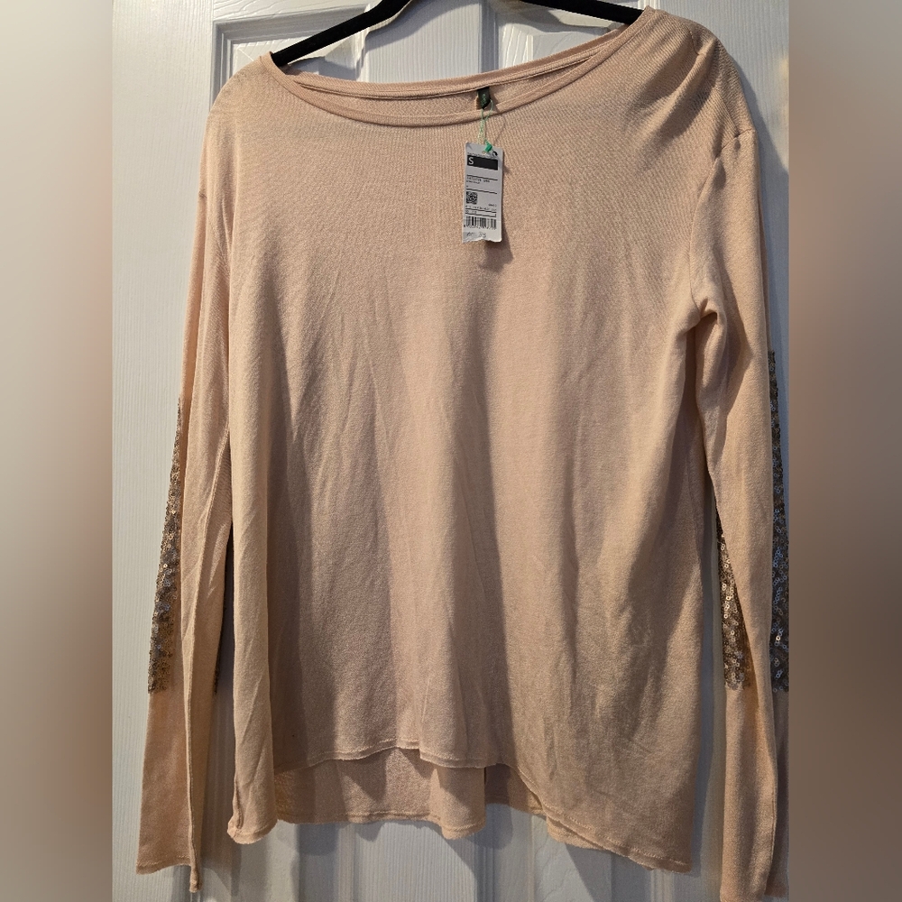 Women's Pale Mauve Long Sleeve Top